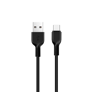 USB to Type-C cable, Hoco / length: 1m X20TYPEC1MBK