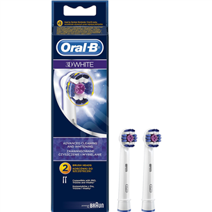 Braun Oral-B ProBright, 2 gab., balta - Uzgaļi elektriskajai zobu birstei EB18/2