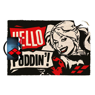 Durvju paklājs Harley Quinn Hello pudding (40x60cm)