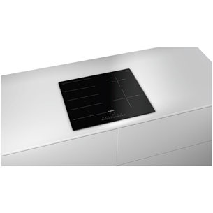 Bosch Serie 6, width 59.2 cm, frameless, black - Built-in Induction Hob