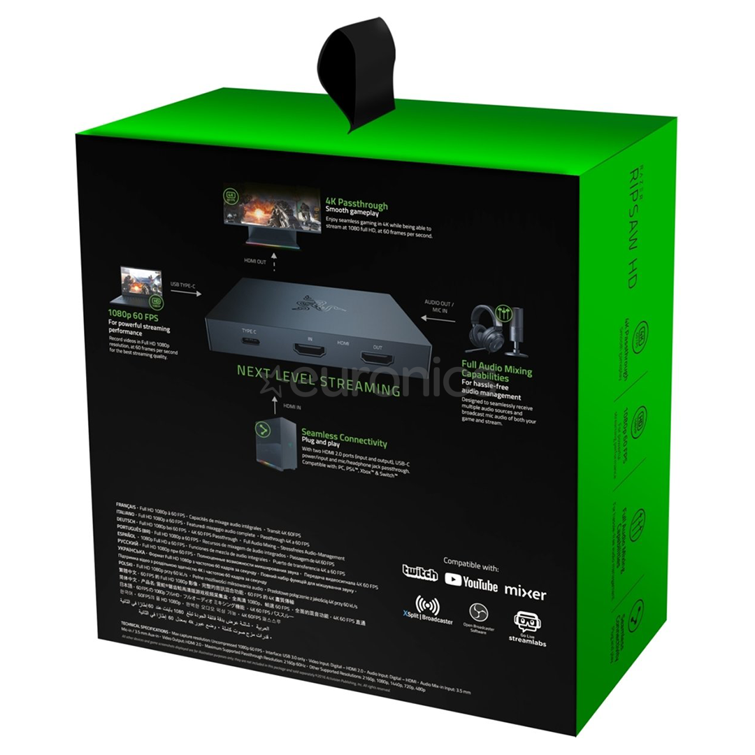 Карта захвата Razer Ripsaw HD