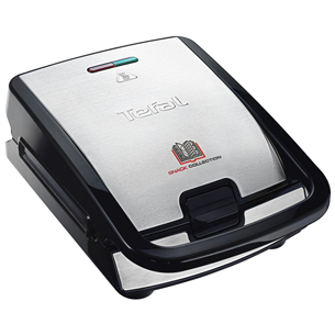 Tefal Snack Collection, 700 W, black/inox - Sandwich and waffle maker SW854D16