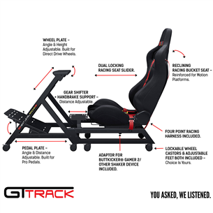 Sacīkšu krēsls GTTrack, Next Level Racing