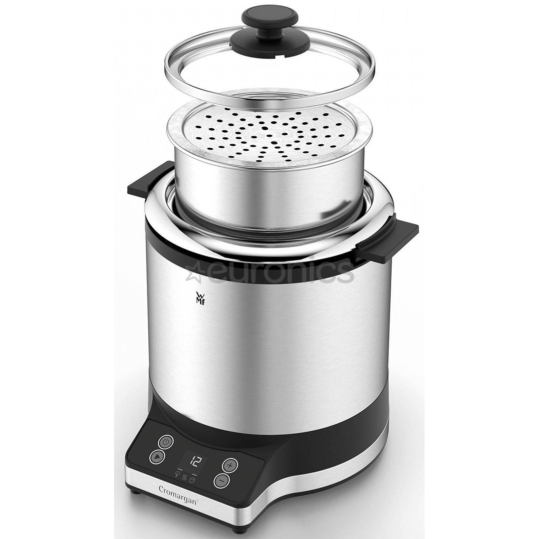 WMF KITCHENminis, 1 л, 220 Вт, нерж. сталь/черный - Рисоварка