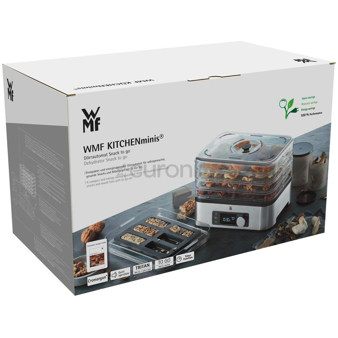 WMF KITCHENminis Snack to-go, 220 W, sudraba/melna - Augļu žāvētājs