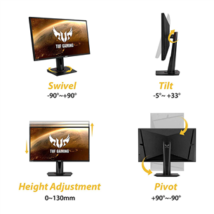 27'' WQHD LED TN monitors TUF Gaming, Asus