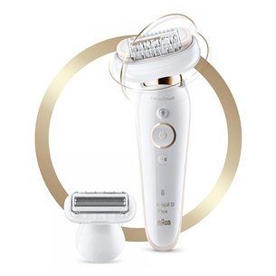 Braun Silk-epil 9 Flex, balta/vara - Epilators SES9002