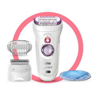 Braun Silk-épil 9 SensoSmart, balta/violeta - Epilators