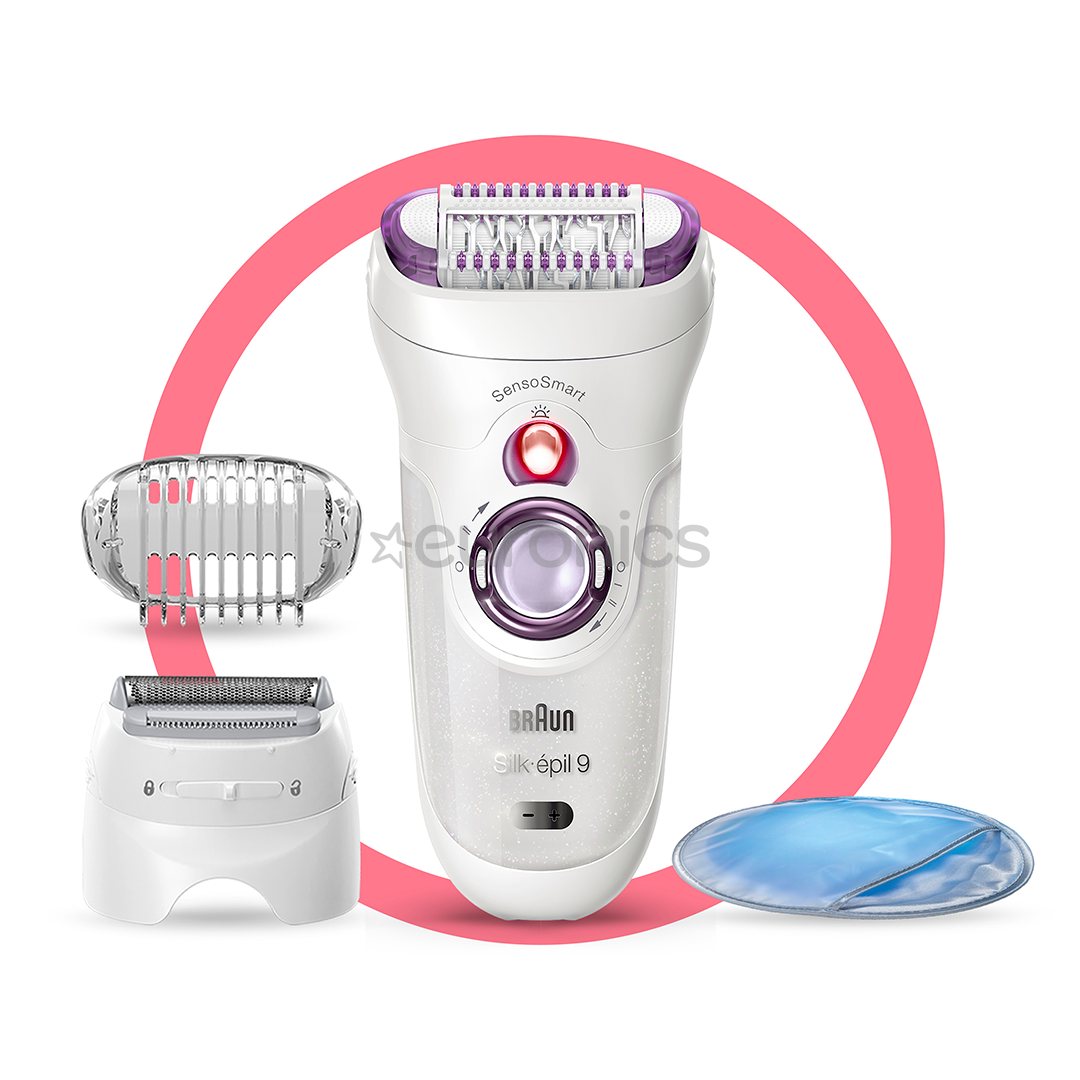 Braun Silk-epil 9 SensoSmart, white/purple - Epilator, SES9710