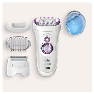 Braun Silk-épil 9 SensoSmart, balta/violeta - Epilators