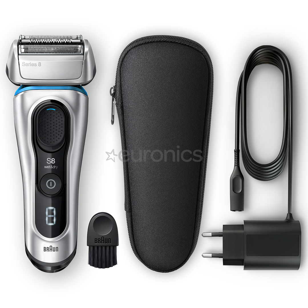 Braun Series 8 Wet & Dry, sudraba/melna - Skuveklis