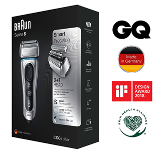 Braun Series 8 Wet & Dry, silver/black - Shaver