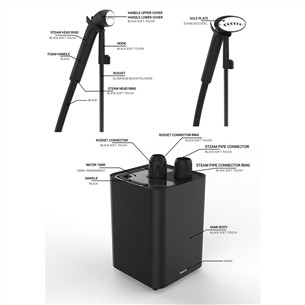 SteamOne, 1900 Вт, черный - Паровая система