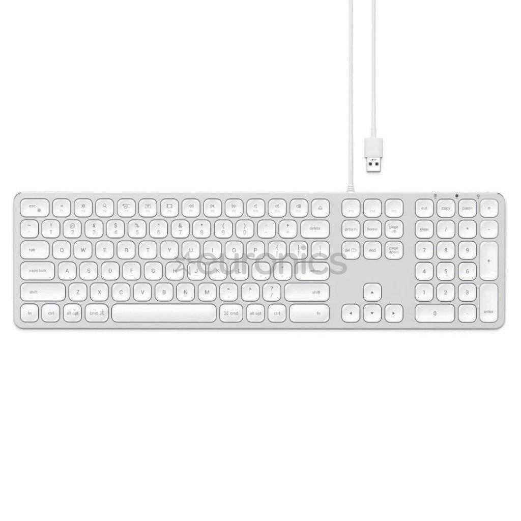 Satechi Aluminum Wired Keyboard, US, sudraba - Klaviatūra