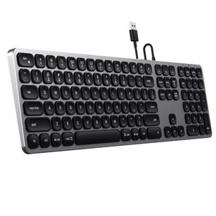 Satechi Aluminum Wired Keyboard, US, pelēka - Klaviatūra