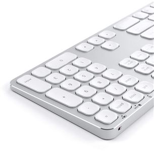 Satechi Aluminum Bluetooth Wireless Keyboard, US, sudraba - Bezvadu klaviatūra