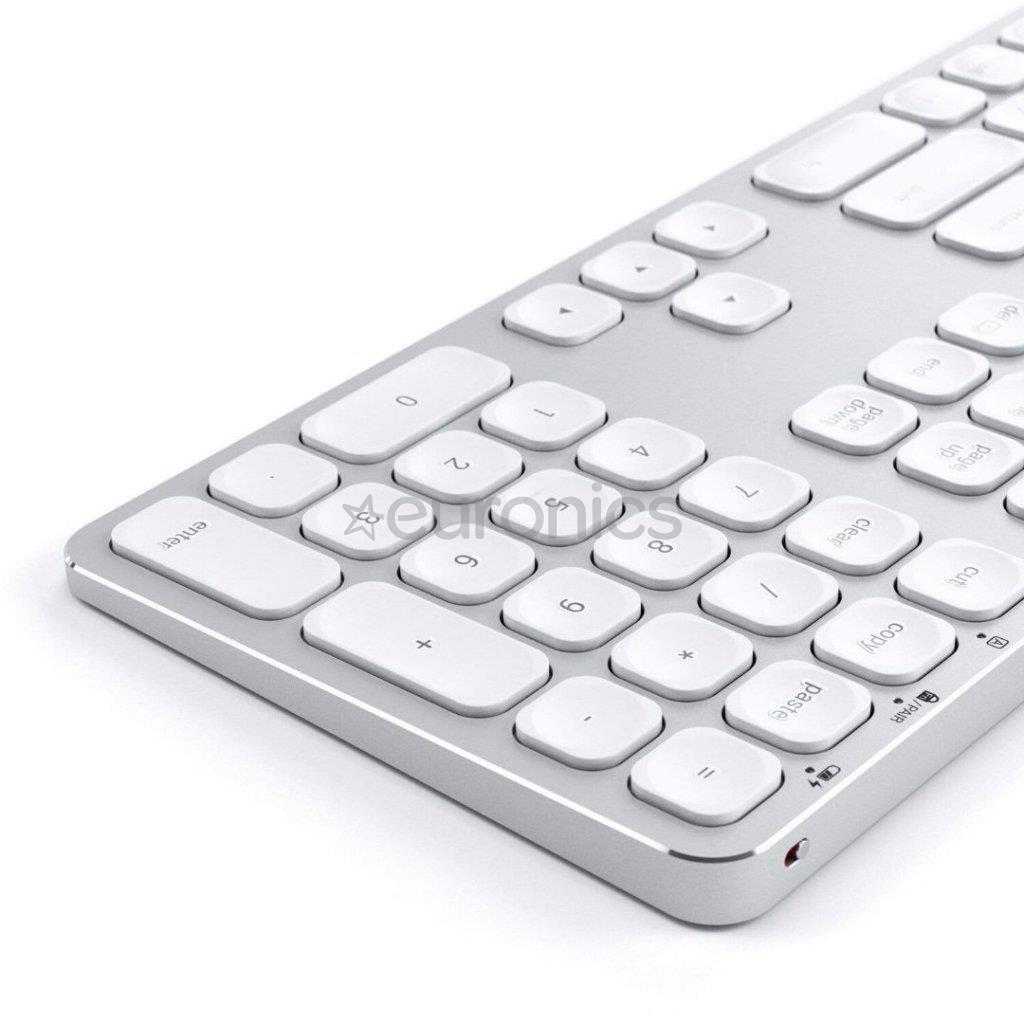 Satechi Aluminum Bluetooth Wireless Keyboard, US, sudraba - Bezvadu klaviatūra