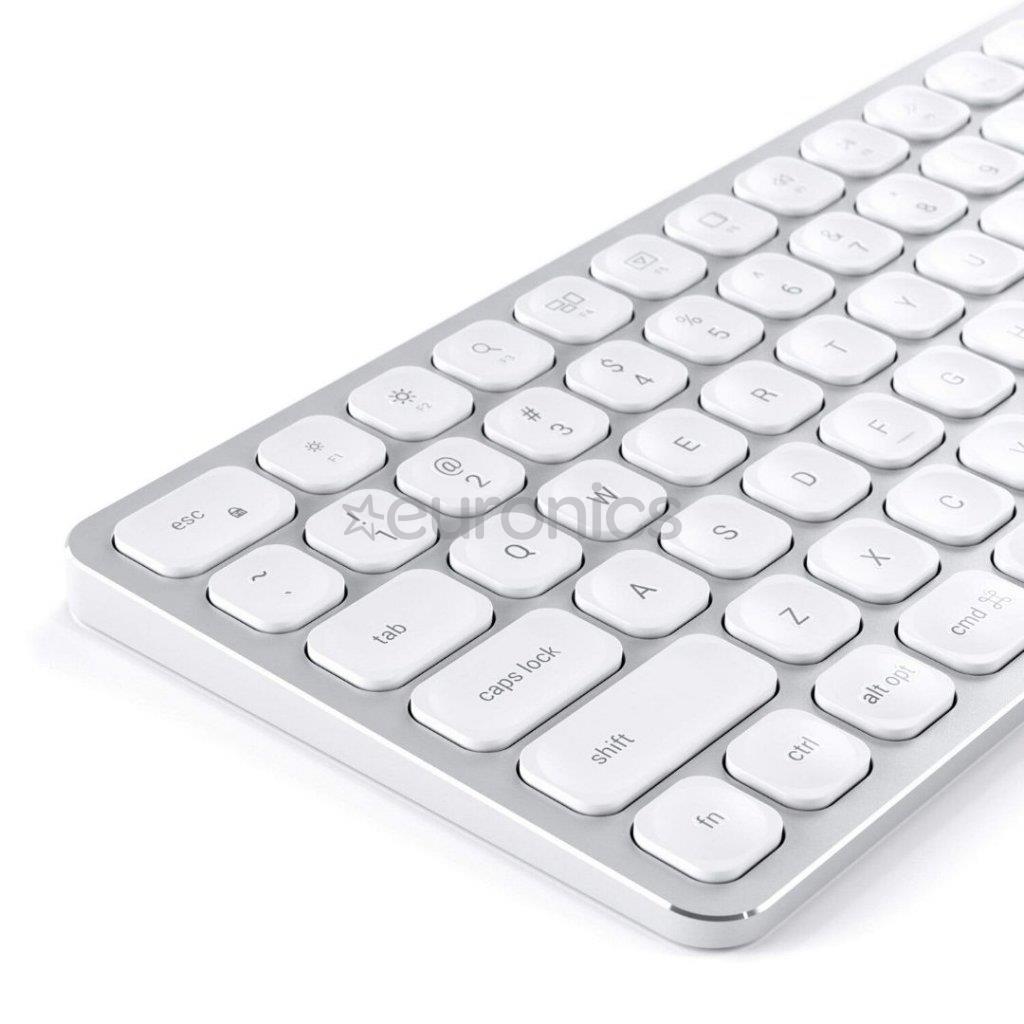 Satechi Aluminum Bluetooth Wireless Keyboard, US, sudraba - Bezvadu klaviatūra