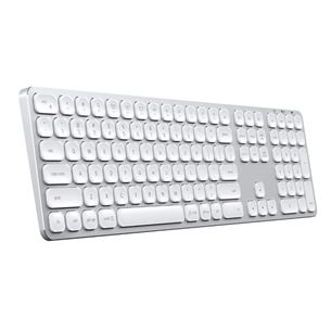 Satechi Aluminum Bluetooth Wireless Keyboard, US, sudraba - Bezvadu klaviatūra