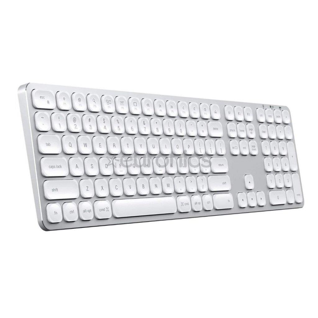Satechi Aluminum Bluetooth Wireless Keyboard, US, sudraba - Bezvadu klaviatūra