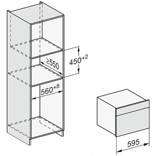 Miele, 40 L, melna/nerūsējošā tērauda - Iebūvējama tvaika cepeškrāsns