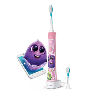 Philips Sonicare For Kids, белый/розовый - Электрическая детская зубная щетка