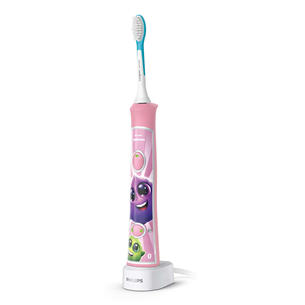 PhilipsSonicare For Kids, balta/rozā - Elektriskā zobu birste bērniem