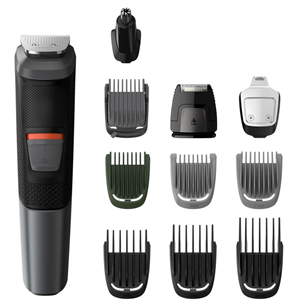 Philips Multigroom 5000 Series, 11 в 1, серебристый/черный - Мультитриммер