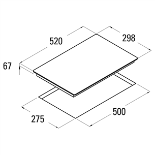 Vitroceramic hob Cata