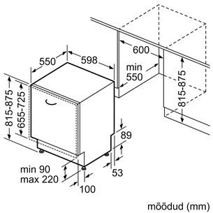 Built-in dishwasher Bosch / 14 place settings