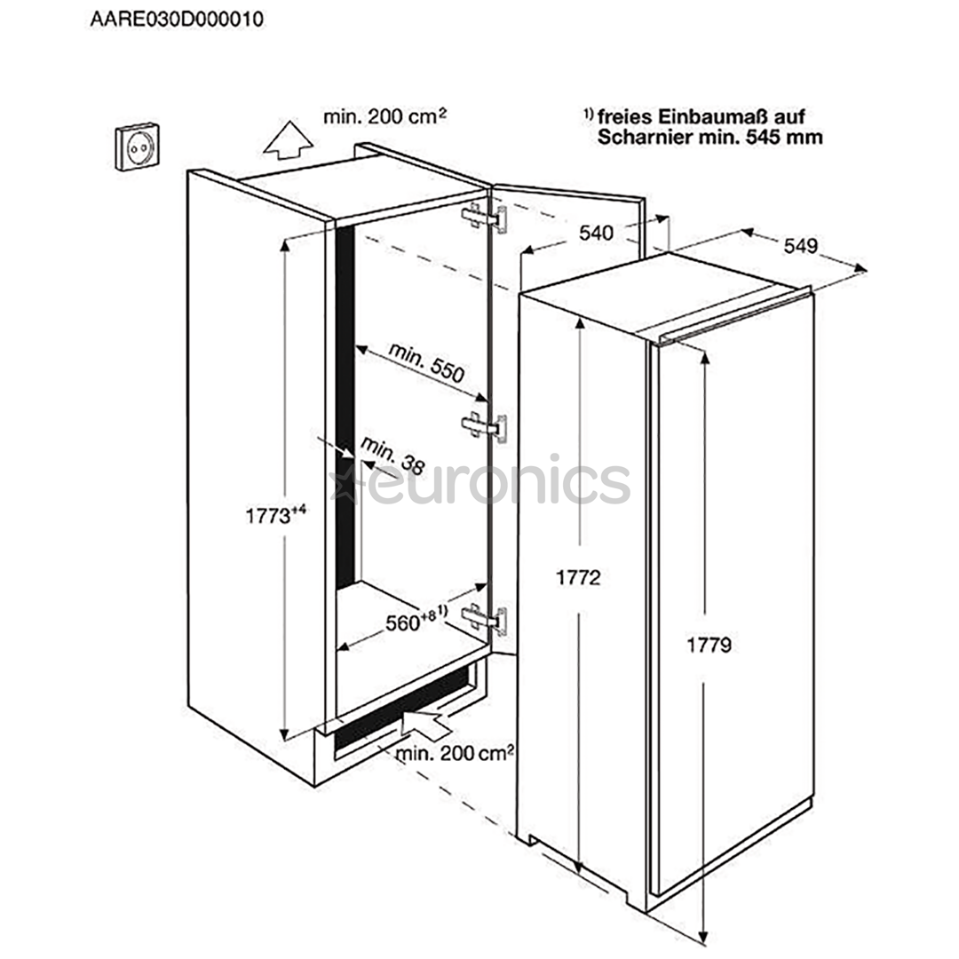 Built-in cooler Electrolux (177,2 cm)