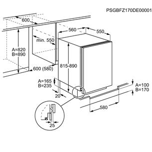 Built-in freezer Electrolux (98 L)