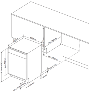 Built - in dishwasher Hansa (9 place settings)