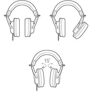 Audio Technica ATH-M20x, black - Over-ear Headphones
