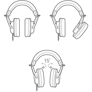 Audio Technica ATH-M20x, черный - Накладные наушники