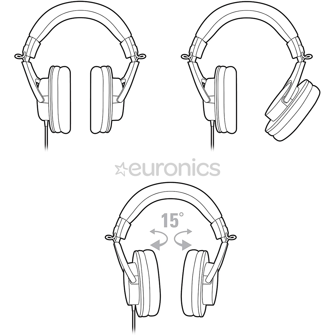 Audio Technica ATH-M20x, black - Over-ear Headphones
