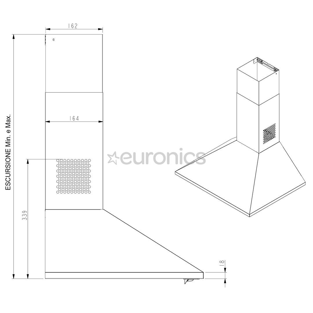 Вытяжка Beko (368 м³/ч)