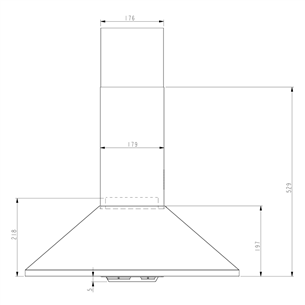 Cooker hood Beko (368 m³/h)