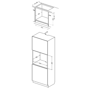 Built-in oven Hansa