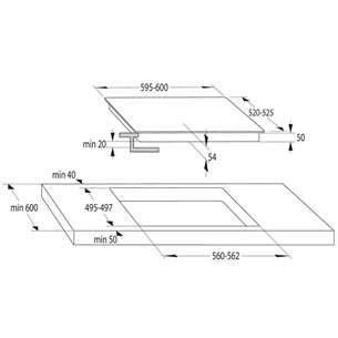 Built-in induction hob Gorenje