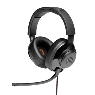 JBL Quantum 200, melna - Austiņas ar mikrofonu JBLQUANTUM200BLK