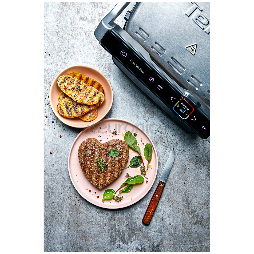 Tefal OptiGrill Elite, 2000 W, black/inox - Table grill