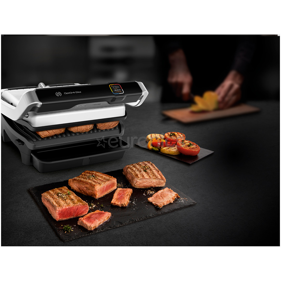 Tefal OptiGrill Elite, 2000 W, black/inox - Table grill