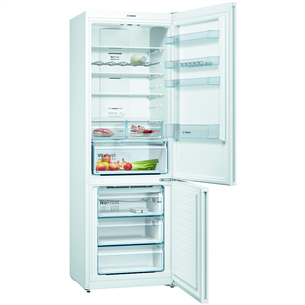 Bosch NoFrost, augstums 203 cm, 438 L, balta - Ledusskapis