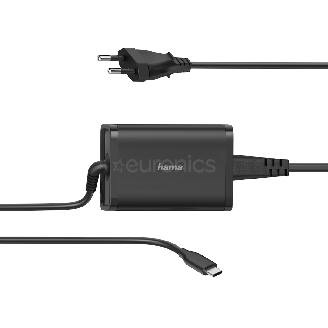 Зарядное устройство для ноутбука Hama USB-C (65 Вт)