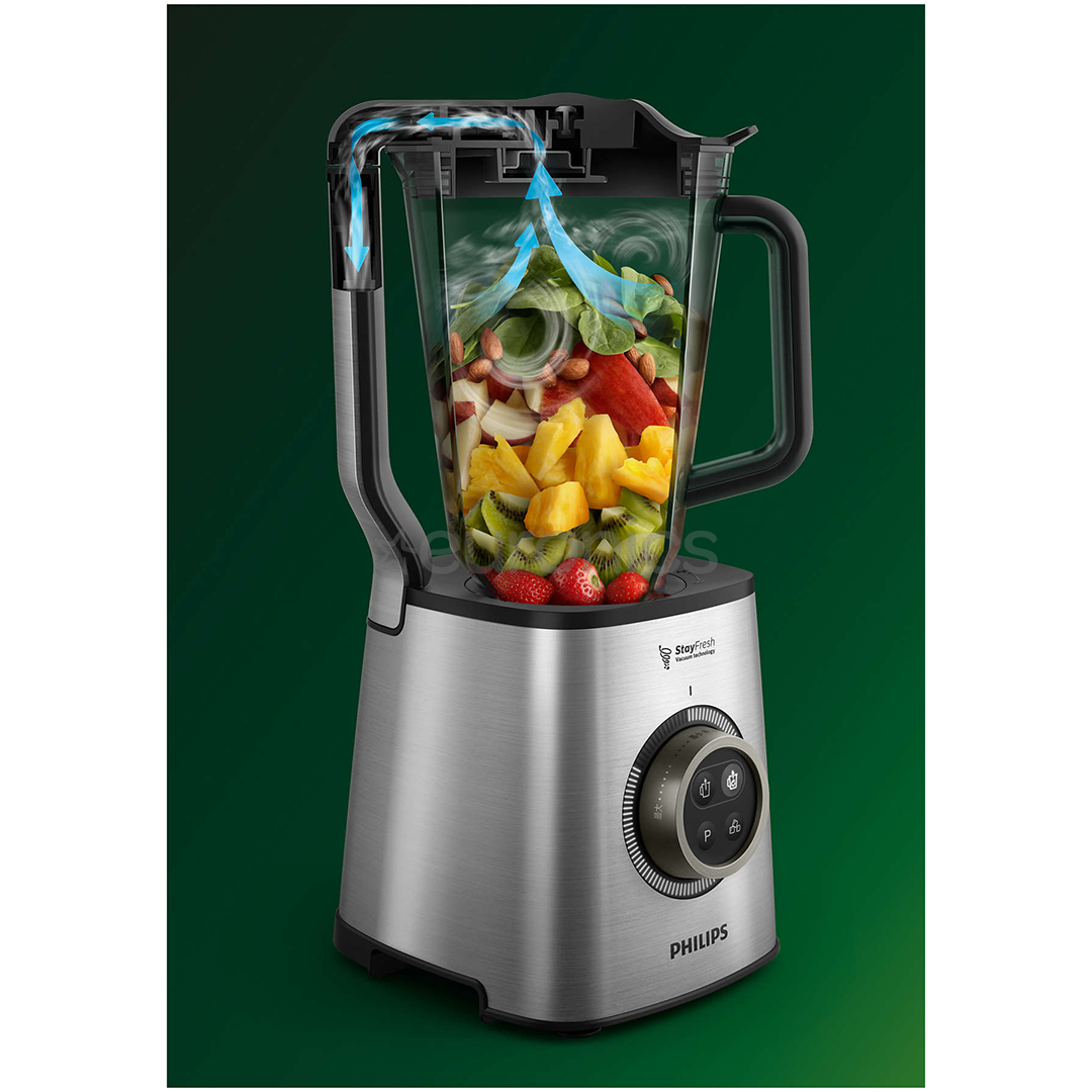 Philips Avance, 1400 W, 1.8 L, silver - High speed vacuum blender