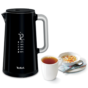 Tefal, temperatūras regulācija, 1.7 L, melna - Tējkanna