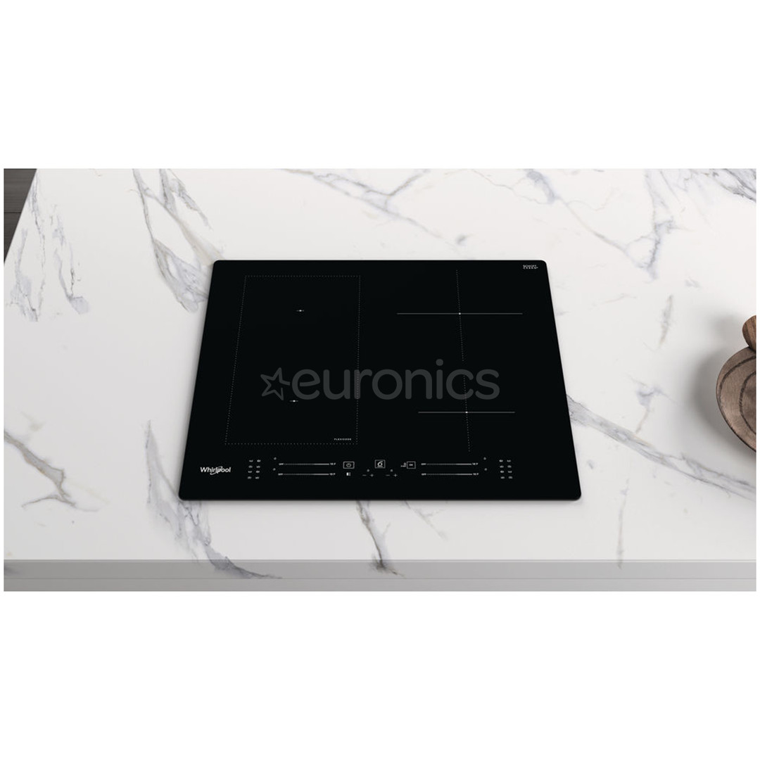 Whirlpool, platums 59 cm, melna - Iebūvējama indukcijas plīts virsma