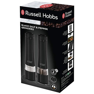 Russell Hobbs, melna - Sāls un piparu dzirnaviņas