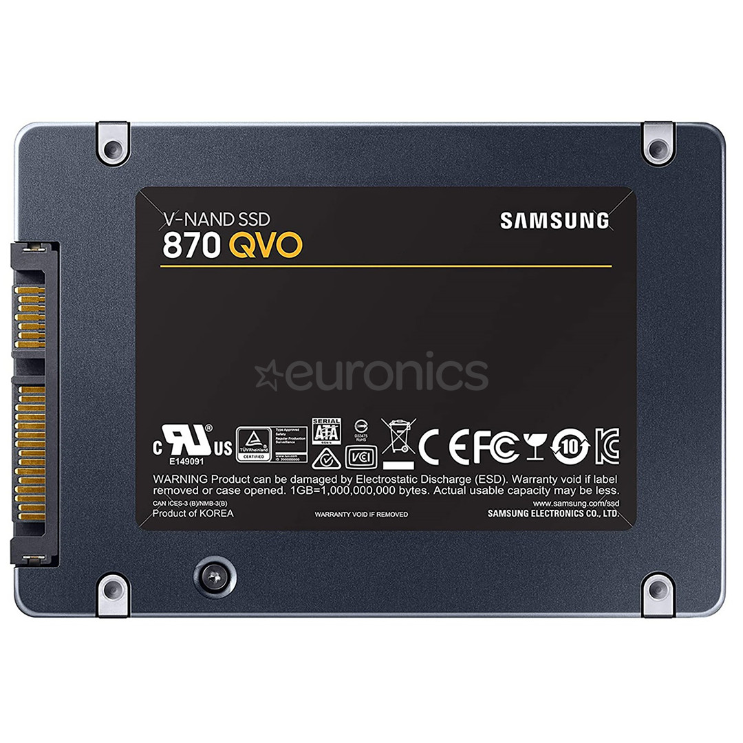 Samsung 870 QVO, 2,5", SATA 3.0, 1 ТБ - SSD